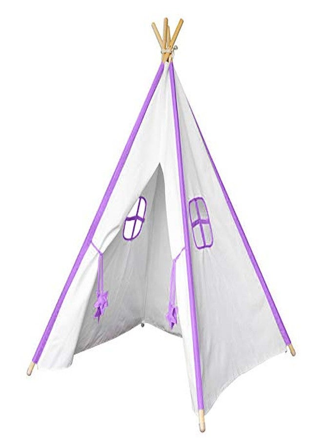 CREATIVE TEXTILES Tent House for Kids Cotton Tent House/Play House for 2 Yrs and Above Kids Purple Colour - Image 2